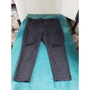 American Eagle Jeans Size 22 Short Womens Black Pants High Rise Jegging